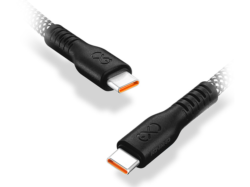 EXC USB C-USB C eXc IMMORTAL kábel, 2 m, fekete